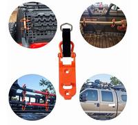 2Pcs Quick Release & Shovel Holder Clamp 17 To 40mm Roof Rack Wall Mount Orange