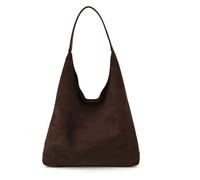 2pcs Quilted Suedes Bag Oversized Capacity Shoulder Bag for Women Fall Winter Commuters Essential Office Daily Use, Coffee, As the pic show