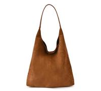 2pcs Quilted Suedes Bag Oversized Capacity Shoulder Bag for Women Fall Winter Commuters Essential Office Daily Use, Brown, As the pic show