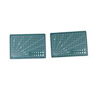 2PCS Quilting Cutting Mats For Crafting Use Self Healing Single Sided Boards Compatible With A5 Sizes Rotary Cutter Applications(2PCS A5 green)