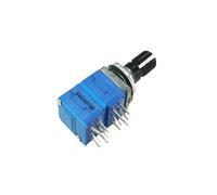2pcs R097 precision single-turn potentiometer Quad unit B20K×4 power amplifier volume sound adjustment 15mm plum shaft