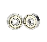 2pcs R10ZZ British Standard Miniature Deep Groove Ball Bearings