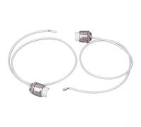2PCS R7S Lamp Holder Double Ended Socket 35cm Metal Base for Halogen LED Tube Floodlight Bulb High Heat Resistant Lighting Fixture Kitchen Bathroom