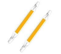 2PCS R7S Non-dimmable LED Light Bulb, 5W/78mm 230V Non-dimmable COB LED R7S Lamp Base Floodlight Linear Light, 360°Beam Angle,Cold White