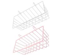 2pcs Rabbit Hay Feeder Iron Hollow Cast Basket for Cage