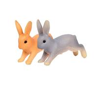 2Pcs Rabbit Miniature Figurine Fairy Garden Landscape Decor Ornament - Running Stylish Fashion