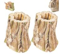 2pcs Rabbits Chew Toys,Natural Papaya Chew Sticks,Hamster Toys,Ch-ew Toys for Teeth,Ch-ew St-icks,Ra-bbits Che-w Toys Boredom Breaker,Rabbit Toys,Wood Small Animal Chew Sticks,Wood Rabbits Chew Toys