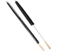 2Pcs Radiator Cleaning Brush Set, 80cm Flexible Wooden Handle Radiator Duster & Tumble Dryer Cleaner with Nylon Bristles for Dryer Vents Washing Machines Refrigerator Coils