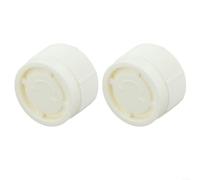 2PCS Radiator Thermostatic Adjustment Caps/ M30 X 1.5 Thread White Plastic Decorative Covers For TRV Valves Compatible With Home Heating Systems Easy Installation And Temperature Control