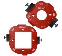 2Pcs Radius Jig Router Templates Round Corner Radius Template Aluminum Alloy 4 in 1 Arc Angle Positioning Template Arc Cutting Auxiliary Tool Corner Positioning Jig R10 R15 R20 R25 R30 R35 R40 R50