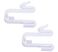 2pcs Rain Barrel Overflow Pipe White Plastic Overflow Spout