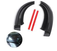 2PCS Rain Gutter Extensions,[Newly Upgraded] Car Roof Rain Diverter Compatible with 2018-2023 Jeep Wrangler JLU JL & Gladiator JT,Durable Car Exterior Accessories Rain Deflector Diverter