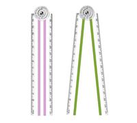 2PCS Random Color Folding Ruler 30cm Flexible Foldable Rulers 15cm Transparent Straight Rulers Shatterproof Plastic Geometric Ruler for School Kids Office