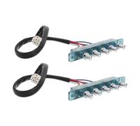 2pcs Range Hood Control Panel 5 Button Pcb Touch Switch Board | Blue Iron Plastic Replacement, Silk Print Display, DIY Repair for Cooker Hoods and Home Maintenance