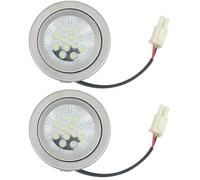 2Pcs Range Hood Light Bulbs, 3W, 24V Cooker Range Hood Light with EL Connector Energy Saving Kitchen Cooker Bulbs Replacement