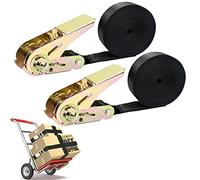 2Pcs Ratchet Strips, 2 x 4M x 800G Heavy Duty Ratchet Tie Down Tensioning Strips, Adjustable Lashing Strap for Truck Baggage Check-in Car Bike Wheel Lock Car Transporter
