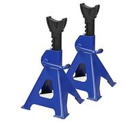 2Pcs Ratcheting Axle Stand, 3 Ton Adjustable Heavy Duty Axle Jack Stands Car Caravan Van Vehicle Stand Lifting Tool