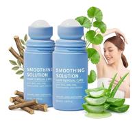 2pcs Razor Bump Smoothing Solution Ingrown Hair Reduction with BHA AHA - High Roller Ingrown Tonic for Underarms Abdomen - Ingrown Hair Serum for Men & Women - Roller Ball Applicator for Tend Skin