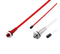 2PCS RC Boat Plastic Antenna Base Tube Sleeve with M6 Aluminium Antenna Base and Cap for RC Boat Ship Car Truck DIY Model Boat Building Accessories (Mix Color 5, 320mm Length)