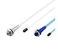 2PCS RC Boat Plastic Antenna Base Tube Sleeve with M6 Aluminium Antenna Base and Cap for RC Boat Ship Car Truck DIY Model Boat Building Accessories (Mix Color 6, 320mm Length)