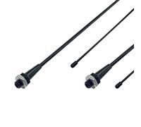 2PCS RC Boat Plastic Antenna Base Tube Sleeve with M6 Aluminium Antenna Base and Cap for RC Boat Ship Car Truck DIY Model Boat Building Accessories (Black, 320mm Length)