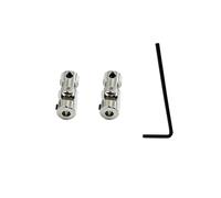 2PCS RC Car Boat Shaft Coupler Motor Connector Coupler Universal Joint Coupling for RC Car Truck Boat Ship DIY Model Toy Connect Part (4mm to 4mm)