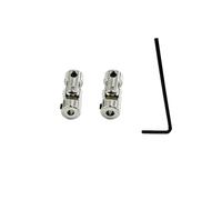 2PCS RC Car Boat Shaft Coupler Motor Connector Coupler Universal Joint Coupling for RC Car Truck Boat Ship DIY Model Toy Connect Part (3.17mm to 4mm)