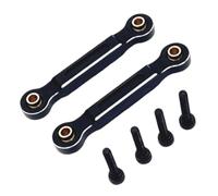 AWHAO 2Pcs RC Car Chassis Fixing Rod RC Link Rods Front Steering Link Rod Parts for 1:14, Black Silver