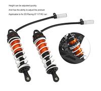 2Pcs RC Car Front Shock Absorber for ZD Racing 07 1/7 RC Car, Aluminum Alloy Adjustable Spring Damper, High Performance Shock Absorber Set with CNC Machined Thread for Extra Stabil