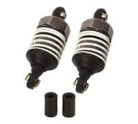 2PCS RC Car Shock Absorber, Aluminum Alloy Plastic Shock Damper for ZD Racing 1/16 S16 EX16, CNC - Machined Damping Part with High Strength and Rust Resistance for RC Flat Sports (Ti Color)