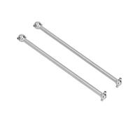 2Pcs RC Rear Driveshaft Set, Steel Drive Inserts (Silver) | high strength material, quick installation, wear resistant, compatible with 1/7 models