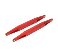 2PCS RC Rear Lower Trailing Arms Aluminum Alloy Lightweight for UD1002 UD1002se 1/10 Desert Off Road Car, Metal Rear Blade Arm Upgrade for Improved Stability and Control (Red)