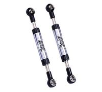2Pcs RC Servo Linkage Steering Link Rod Metal Adjustable for WPL C14 Traxxas TRX4 Axial SCX10 RC4WD D90 Gen8 1/10 RC Crawler Car