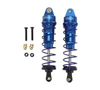 2pcs RC Shock Absorber Aluminum Alloy Adjustable High Strength Oil Damper for 1/10 RC Car 95mm (Dark Blue)