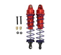 2pcs RC Shock Absorber Aluminum Alloy Adjustable High Strength Oil Damper for 1/10 RC Car 95mm (Red)