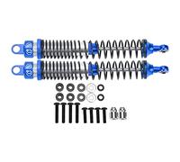 2Pcs RC Shock Absorber Damper Set 130mm High Performance Aluminum Alloy Metal Oil Filled Shock Absorbers for HSP RGT Himoto Redcat 1/10 Scale RC Cars Replacement Parts (Dark Blue)