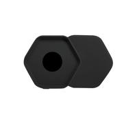 2Pcs Reaction Training Light Chassis Practical for Boxing Basketball Fencing Black, 9x10cm