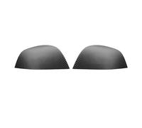 2Pcs Real Carbon Fiber Rearview Mirror Cover Trim Set for Tesla Model 3 - Scratch Resistant, Easy Installation Replacement Parts (Elegant Carbon)