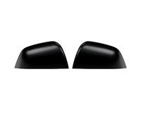 2Pcs Real Carbon Fiber Rearview Mirror Cover Trim Set for Tesla Model Y - Scratch Resistant, Easy Installation Replacement Parts (Elegant Black)