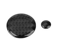 2Pcs Real Carbon Fiber Volume Button Cover Trim for Mazda CX-5 2017-2018 Automotive Interior