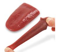 2Pcs Realistic Fake Tongue Rubber, Smell-free, Prank Toys, Stretchy Magic Tricks Tongue, Horrific False Tongues for Halloween Party Prank Jokes Toys Magicians Prop Tricks Accessories Gag Gifts