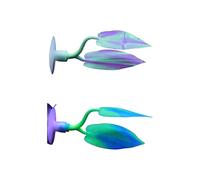 2PCS Realistic Silicones Fish Tanks Decoratio Double Layer Bettas Resting Leaf Safe Light Weight Aquariums Accessories Fish Aquariums Hammock