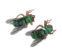 2pcs Realistic Trout Flies, Effective Fishing Baits for Freshwater and SFor altwater, Designed for Angler Success (5-1L)