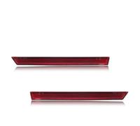 2Pcs Rear Bumper Reflectors Tail Light Covers For Ford For Mustang 2013-2014 No Bulb/Socket Auto Assemblies Signal(Rosso)