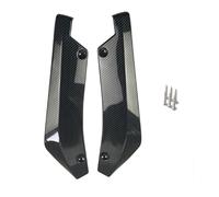 2Pcs Rear Bumper Spoiler Lip Diffuser Splitter Universal Compatible For Honda Civic Accord/VV Golf PP Safety Anti-Scratch Protector(Carbon fiber)