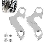 2Pcs Rear Derailleur Hanger Alloy Bike Derailleur Hook Rear Gear Mech Drop Out Adapter Bicycle Tail Hook Screw Fitting for Mountain Road Racing Bikes and Spare Parts