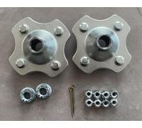 2PCS Rear Left Right Wheel Hubs 42410-HM5-930 with 10 Nuts Replacement for 1993-2000 Honda Fourtrax 300 TRX300 2X4, TRX300FW 4X4 ATV
