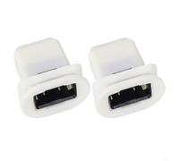 2PCS Rear Seat Buckle 4L0886373 11D868373 for Q7 For A4 S4 A5 ID3 For ID4, White Plastic Replacement Interior Clip, Wear-Resistant Non-Deformation For Easy Install