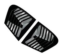 2pcs Rear Side Window Trim Spoiler Fit For BMW 1 Series F20 118i 120i Hatchback 2011-2019 Cover Louver Rear Window Louver Side Window Sunshades(Glossy Black)