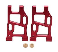 2pcs Rear Suspension Arm Aluminum Alloy Upgrade Replacement Swing Arm for LC PTG-2 Racing 1/10 RC Car, RC Suspension Arm, High Strength Metal RC Swing Arm with Shock Absorbing Feat (Red)